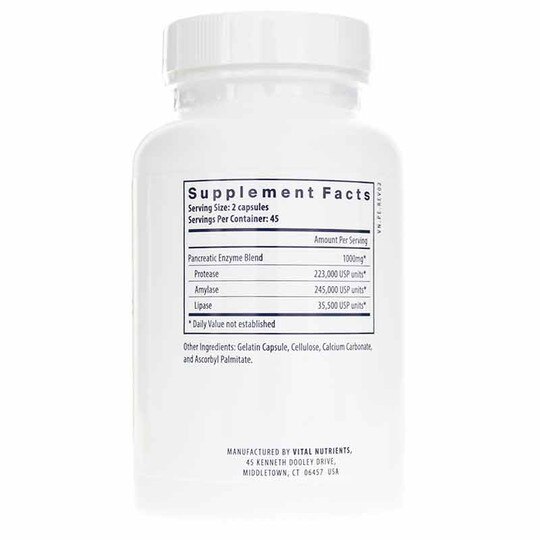 Pancreatic Enzymes 1000 Mg, VTN